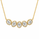 5.10 DEW Moissanite Necklace in 925 Yellow Gold Plated