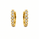 0.43 Ctw Lab Grown Diamond Earring in 925 Yellow Gold Plated