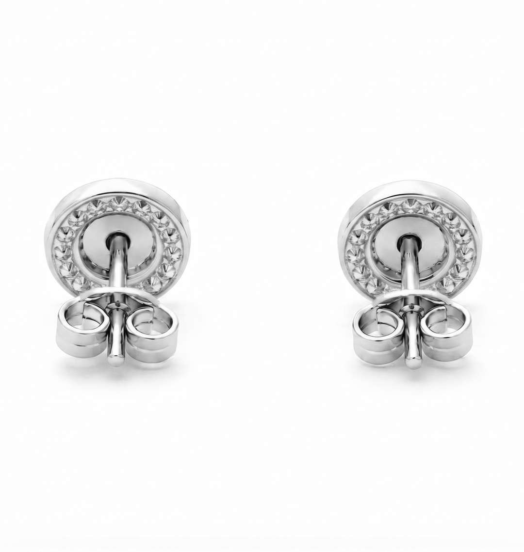 0.65 Ctw Lab Grown Diamond Earring in 925 Platinum Plated