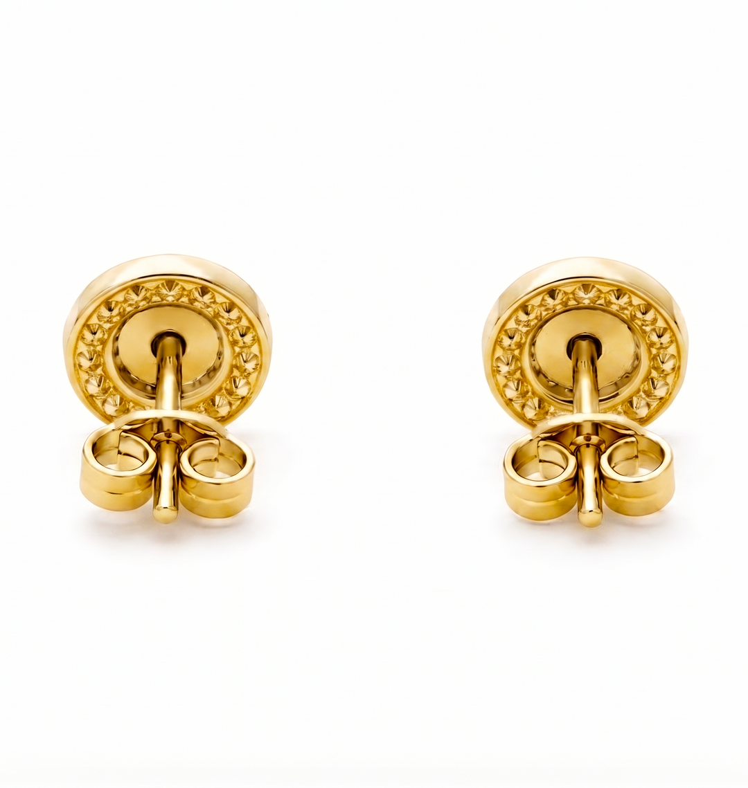 0.65 Ctw Lab Grown Diamond Earring in 925 Yellow Gold Plated