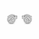 0.65 Ctw Lab Grown Diamond Earring in 925 Platinum Plated