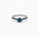 1.05 Ctw Blue Lab Grown Diamond Ring in 925 Two Tone