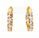 3.10 Ctw Lab Grown Diamond Hoop Earring in 925 Yellow Gold Plated