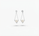 Pearl and  0.78 Ctw Lab Grown Diamond Earring in 925 Platinum Plated