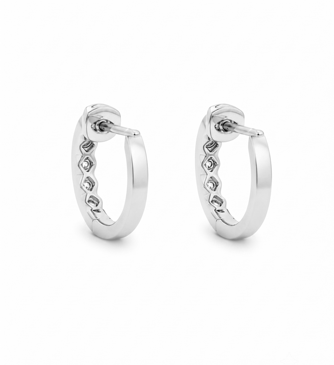 0.43 Ctw Lab Grown Diamond Earring in 925 Platinum Plated