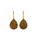 13.20 Golden Color Drusy Pear Shape Earring in Brass