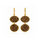 29.30  Golden Color Drusy Earring in Brass