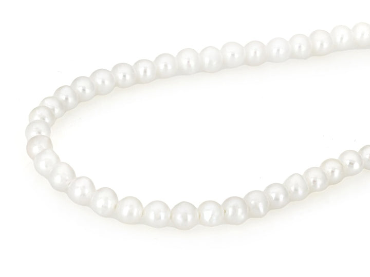 4.50-5.50 MM White Cultured Freshwater Bitsy Pearl Strand Necklace