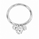 1.87 DEW Moissanite 3-Stone Ring in 925 Platinum Plated