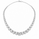 34.00 DEW Moissanite Necklace in 925 Platinum Plated