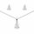 6.20 DEW Moissanite Solitaire Set in 925 Platinum Plated