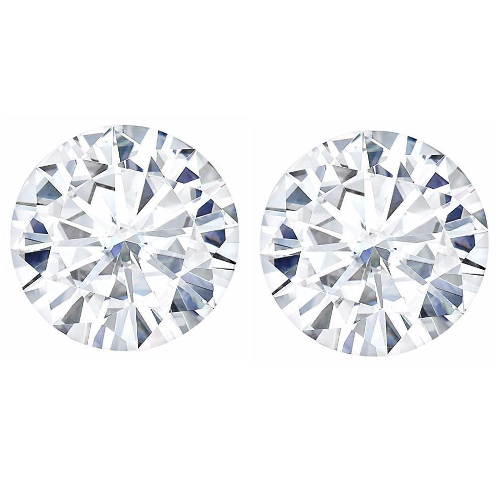 The Gemfly's VVS1 Clarity and DEF Color Round Cut Loose Moissanite Gemstone