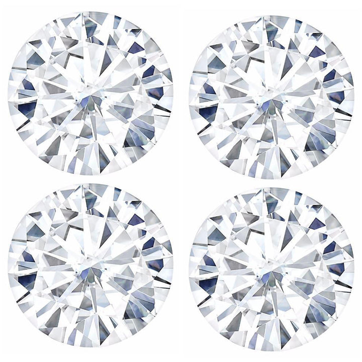 The Gemfly's VVS1 Clarity and DEF Color Round Cut Loose Moissanite Gemstone