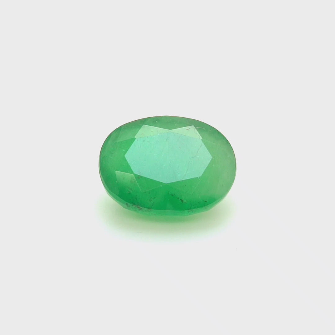 5.87 Cts Emerald 13X10 MM Oval Gemstone