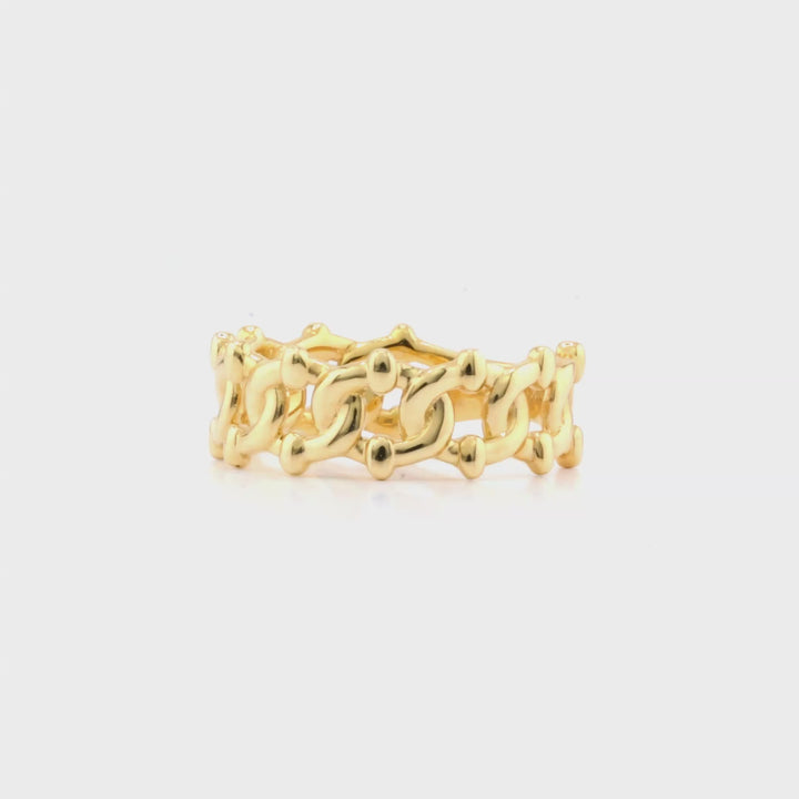 Curb Link Ring in 14K Yellow Gold
