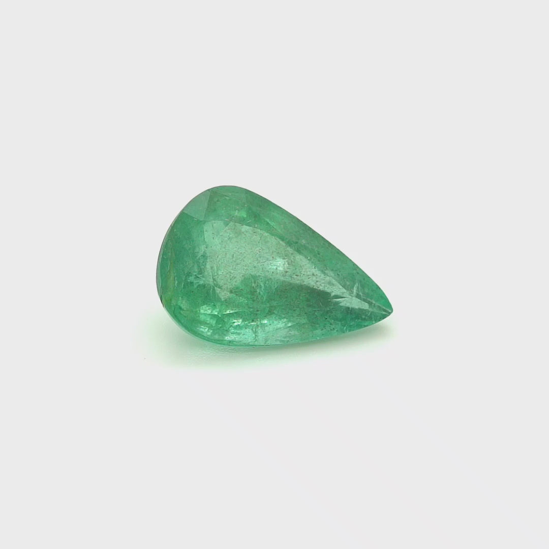 6.56 Cts Emerald 16x11 MM Pear Gemstone