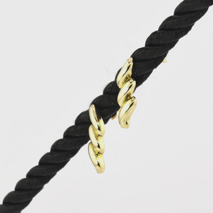 Rope Earring in 14K Yellow Gold