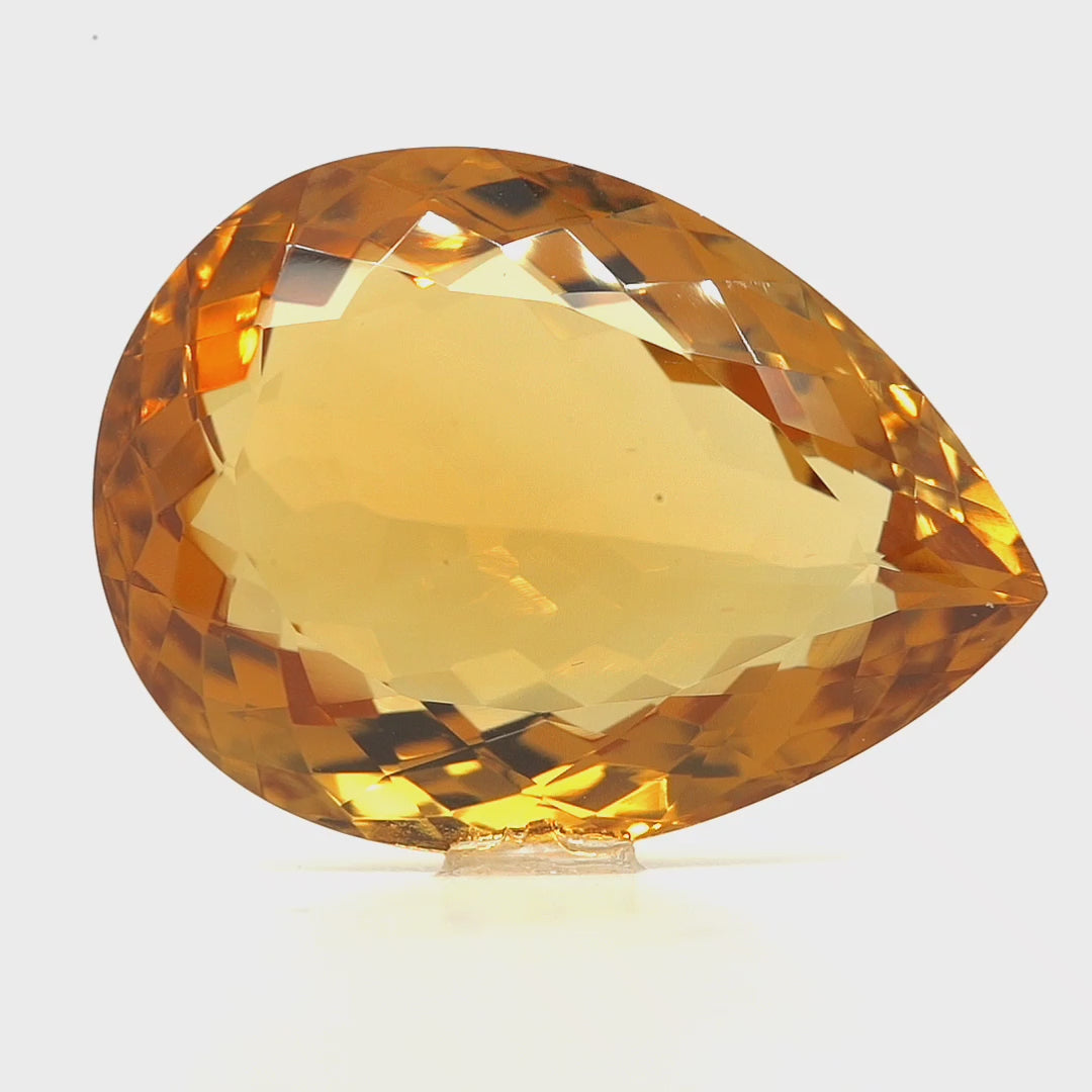 42.25 Cts Citrine 30x22 MM Pear Gemstone