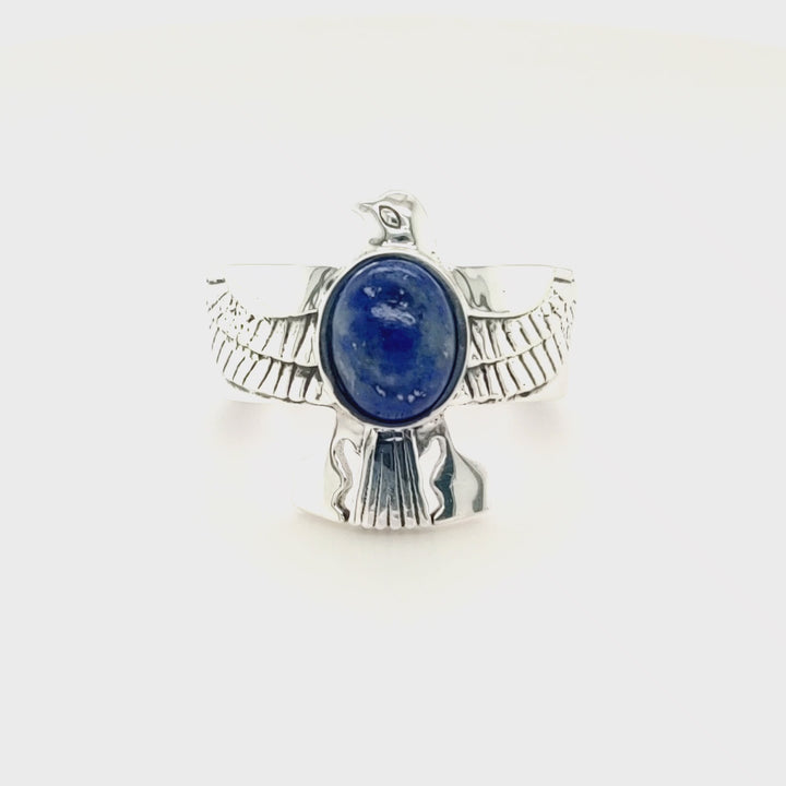 2.56 Cts Lapis Lazuli Ring in 925