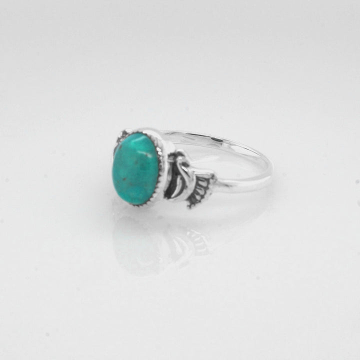 1.50 Cts Turquoise Ring in 925
