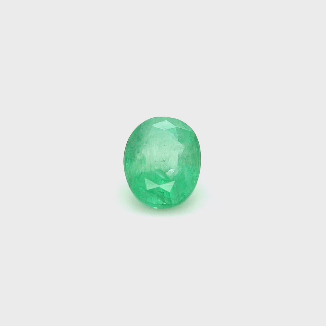 3.72 Cts Emerald 11X6 MM Oval Gemstone