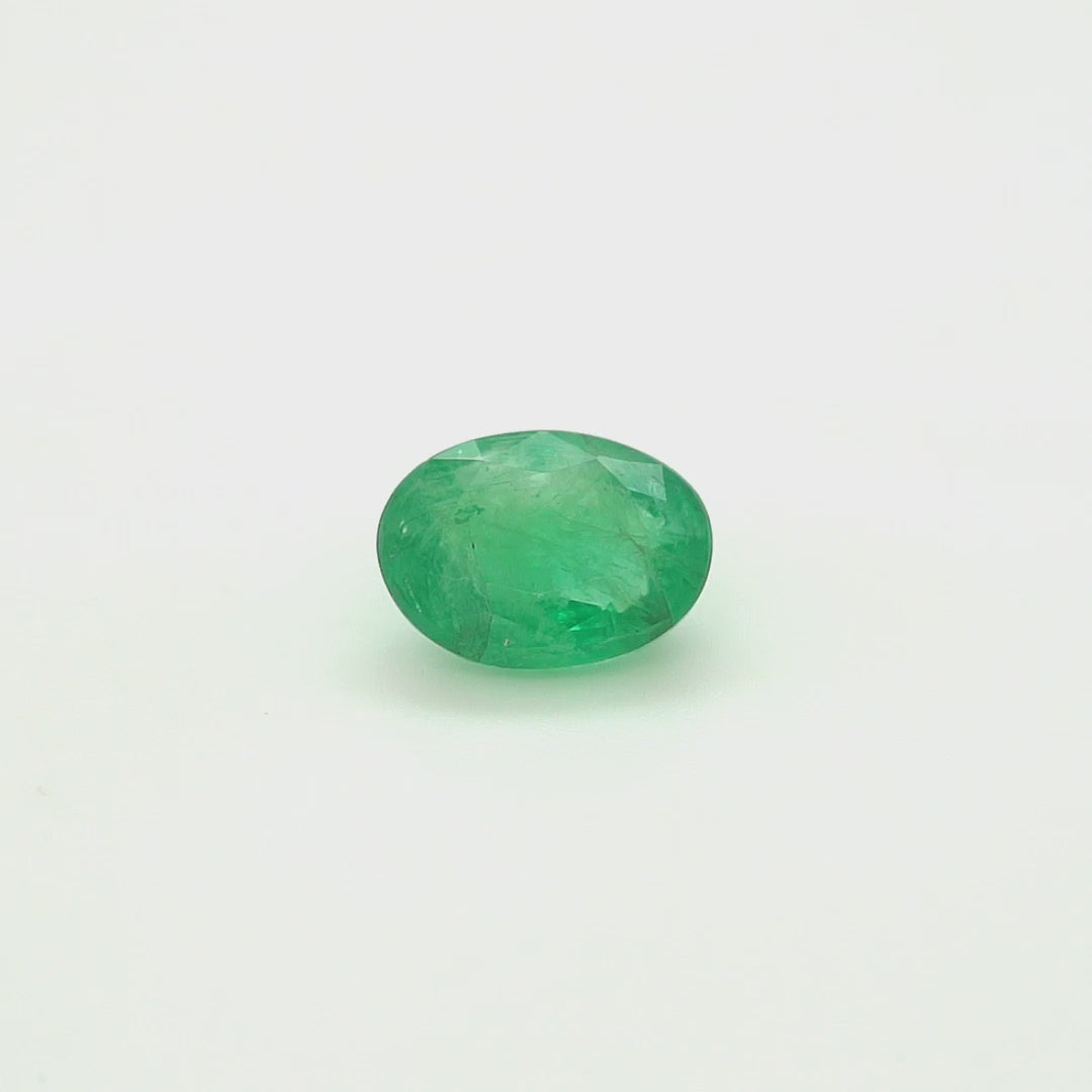 2.85 Cts Emerald 11X8 MM Oval Gemstone