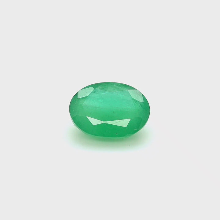 4.07 Cts Emerald 12X9 MM Oval Gemstone