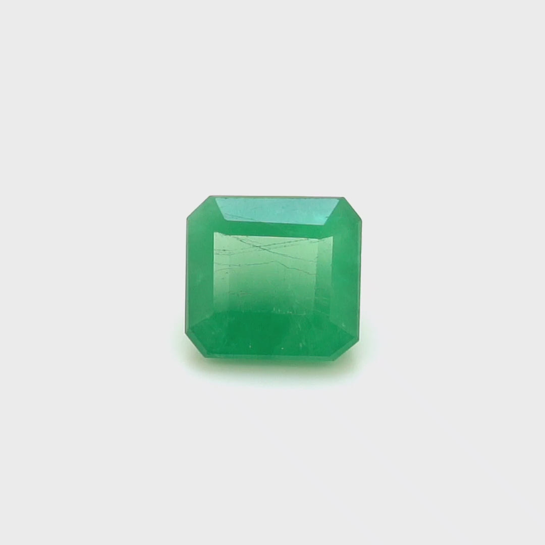 4.08 Cts Emerald 9X9 MM Octagon Gemstone