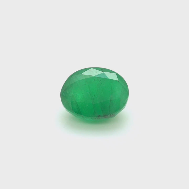 5.52 Cts Emerald 12X9 MM Oval Gemstone