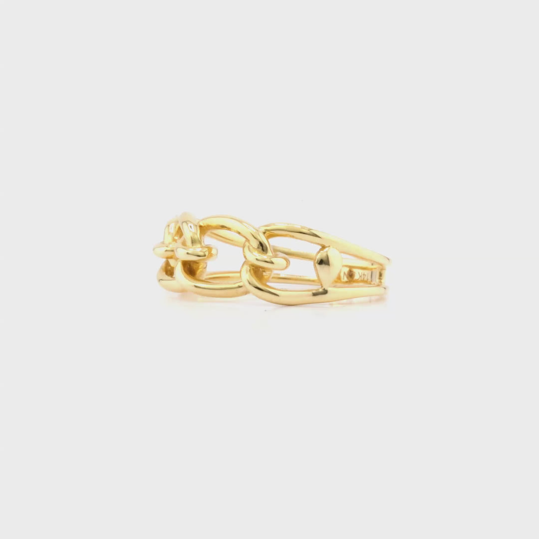 Curb Link Ring in 14K Yellow Gold