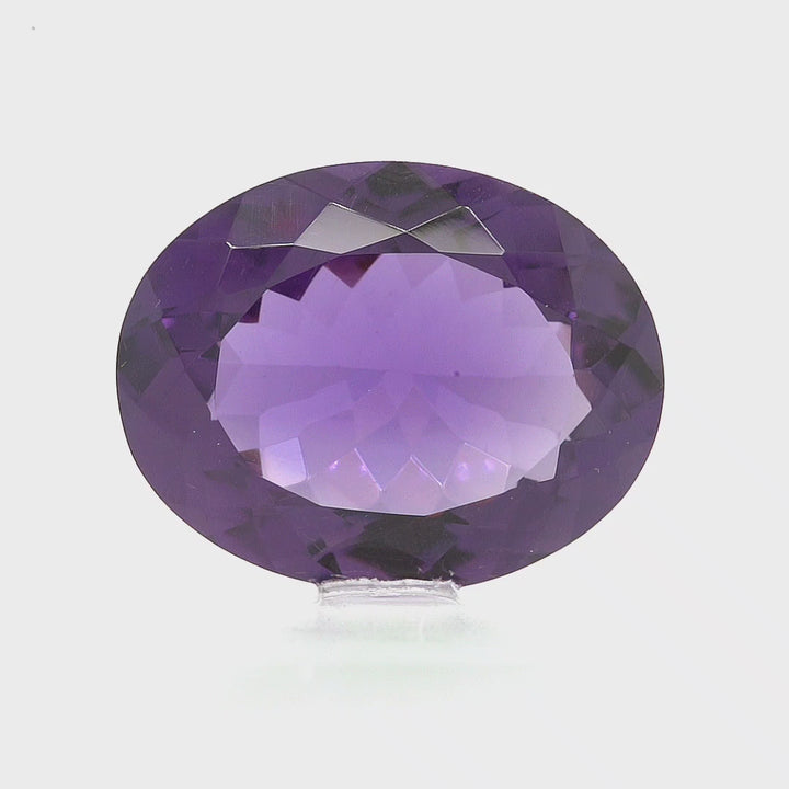 27.25 Cts Amethyst 23x18 MM Oval Gemstone