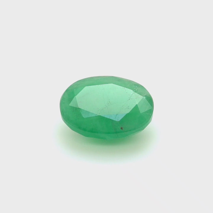 7 Cts Emerald 14X12 MM Oval Gemstone