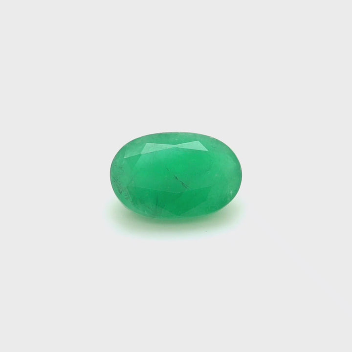 4.12 Cts Emerald 12X9 MM Oval Gemstone