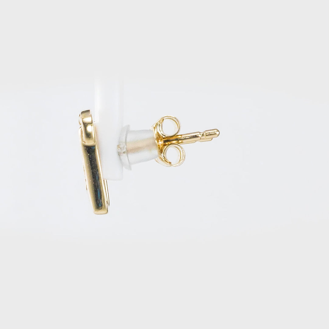0.15 Cts White Diamond COCKTAIL Earring in 14K Yellow Gold