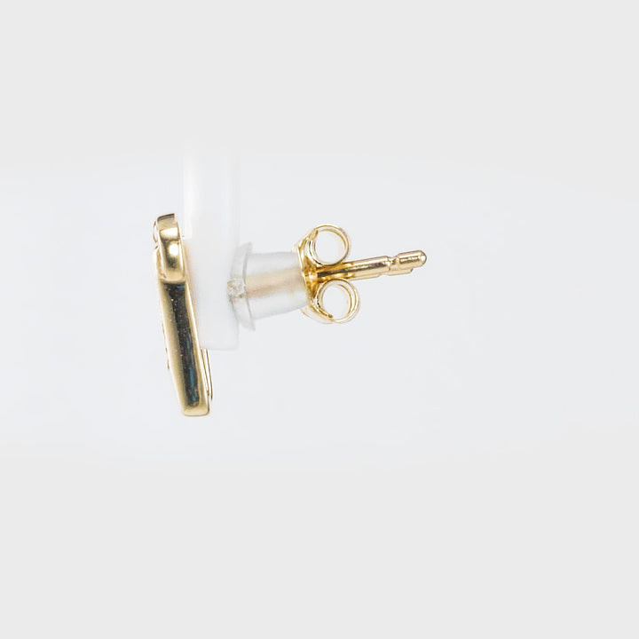 0.15 Cts White Diamond COCKTAIL Earring in 14K Yellow Gold