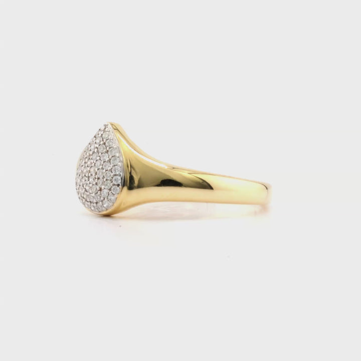 0.17 Cts White Diamond Ring in 14K Two Tone