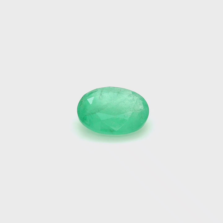 3.9 Cts Emerald 12X10 MM Oval Gemstone